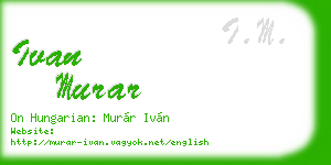 ivan murar business card